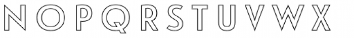 Le Havre Layers Outline Thin Font LOWERCASE