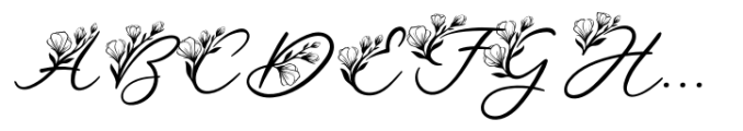 Le Jardin Floral Font UPPERCASE