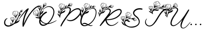 Le Jardin Floral Font UPPERCASE