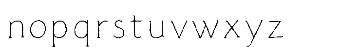 Lead Pencil StdN F Lead Pencil Italic StdN HF Font LOWERCASE
