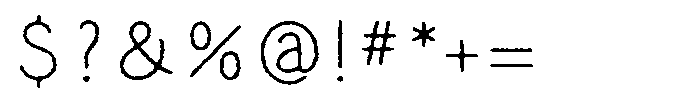 Lead Pencil StdN F Lead Pencil StdN 2 B Font OTHER CHARS