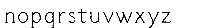 Lead Pencil StdN F Lead Pencil StdN 2 B Font LOWERCASE