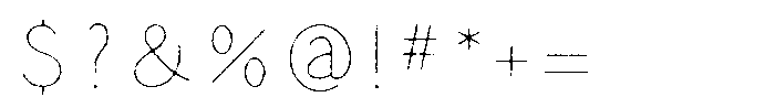 Lead Pencil StdN F Lead Pencil StdN H Font OTHER CHARS