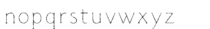 Lead Pencil StdN F Lead Pencil StdN H Font LOWERCASE