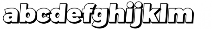 Leafco Shadow Regular Italic Font LOWERCASE