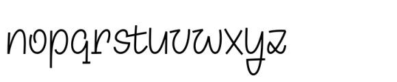 Leafmist Regular Font LOWERCASE