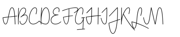 Leafmist Thin Font UPPERCASE