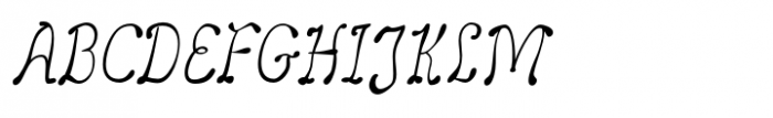 LeakorLeach Condensed Oblique Font UPPERCASE