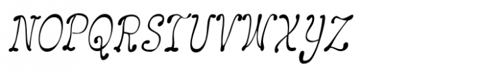 LeakorLeach Condensed Oblique Font UPPERCASE