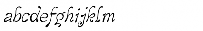 LeakorLeach Condensed Oblique Font LOWERCASE
