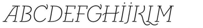 LeanO FY Light Italic Font UPPERCASE