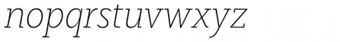 LeanO FY Light Italic Font LOWERCASE