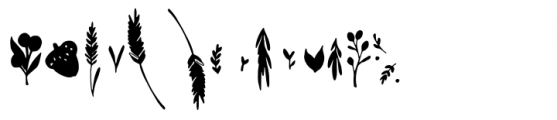 Leaves and Twigs Floral2 Font LOWERCASE