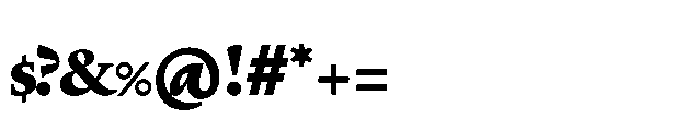 Lebecque Black Font OTHER CHARS