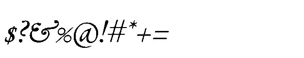 Lebecque Regular Italic Font OTHER CHARS