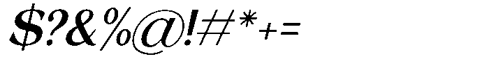 Lebronne Italic Font OTHER CHARS