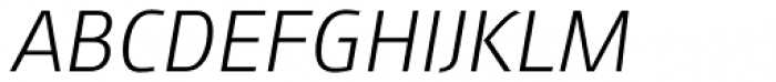 Lech Sans 46 Light Italic Font UPPERCASE