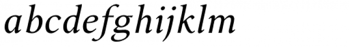 Lectio Light Italic Font LOWERCASE
