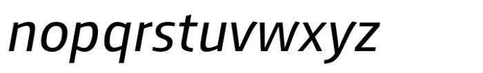 Lecturia Italic Font LOWERCASE