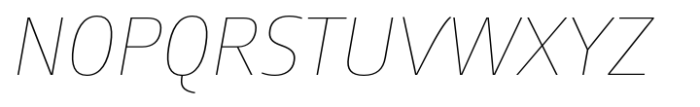 Lecturia Thin Italic Font UPPERCASE