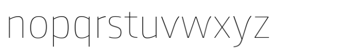 Lecturia Thin Font LOWERCASE