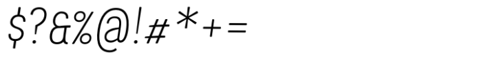 Ledare Extra Light Italic Font OTHER CHARS