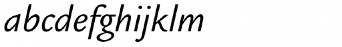 Legacy Sans Pro Book Italic Font LOWERCASE