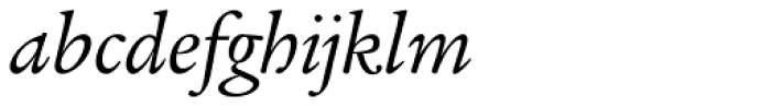 Legacy Serif Book Italic OS Font LOWERCASE
