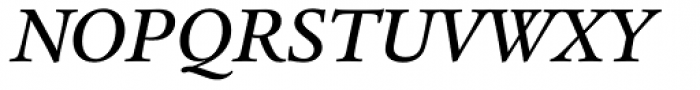 Legacy Serif Medium Italic OS Font UPPERCASE