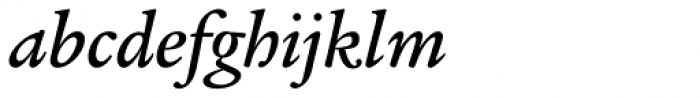 Legacy Serif Medium Italic OS Font LOWERCASE