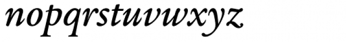 Legacy Serif Medium Italic OS Font LOWERCASE