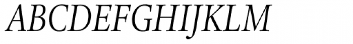 Legacy Serif Pro Book Condensed Italic Font UPPERCASE