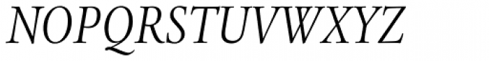 Legacy Serif Pro Book Condensed Italic Font UPPERCASE