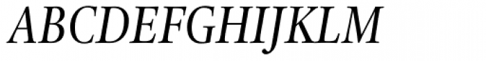 Legacy Serif Pro Medium Condensed Italic Font UPPERCASE