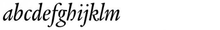 Legacy Serif Pro Medium Condensed Italic Font LOWERCASE