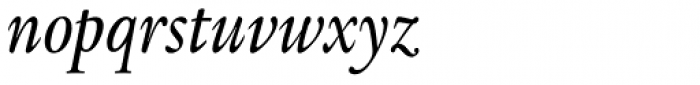 Legacy Serif Pro Medium Condensed Italic Font LOWERCASE