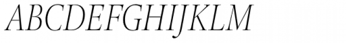 Legacy Serif Std ExtraLight Condensed Italic Font UPPERCASE