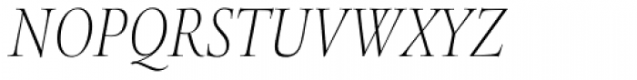 Legacy Serif Std ExtraLight Condensed Italic Font UPPERCASE