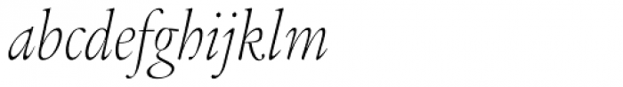 Legacy Serif Std ExtraLight Condensed Italic Font LOWERCASE