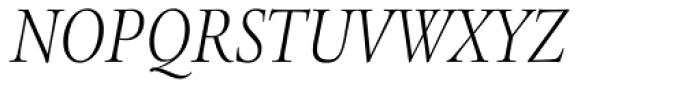 Legacy Serif Std Light Condensed Italic Font UPPERCASE