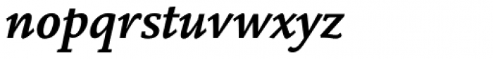 Legacy Square Serif Pro Bold Italic Font LOWERCASE