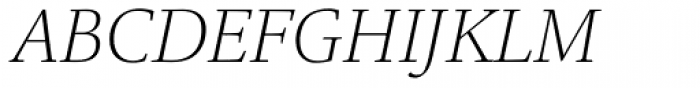 Legacy Square Serif Pro ExtraLight Italic Font UPPERCASE