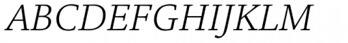 Legacy Square Serif Pro Light Italic Font UPPERCASE