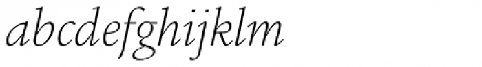 Legacy Square Serif Std ExtraLight Italic Font LOWERCASE