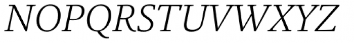 Legacy Square Serif Std Light Italic Font UPPERCASE