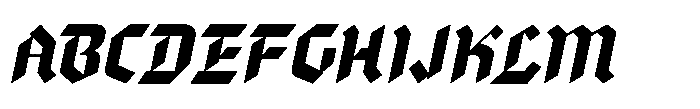 Legal Decree JNL Legal Decree Oblique JNL Regular Font UPPERCASE