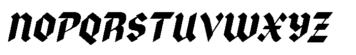 Legal Decree JNL Legal Decree Oblique JNL Regular Font UPPERCASE