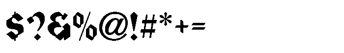 Legal Decree JNL Regular Font OTHER CHARS