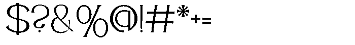 Legend Sacred Regular Font OTHER CHARS