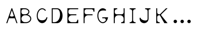 Legible Font UPPERCASE
